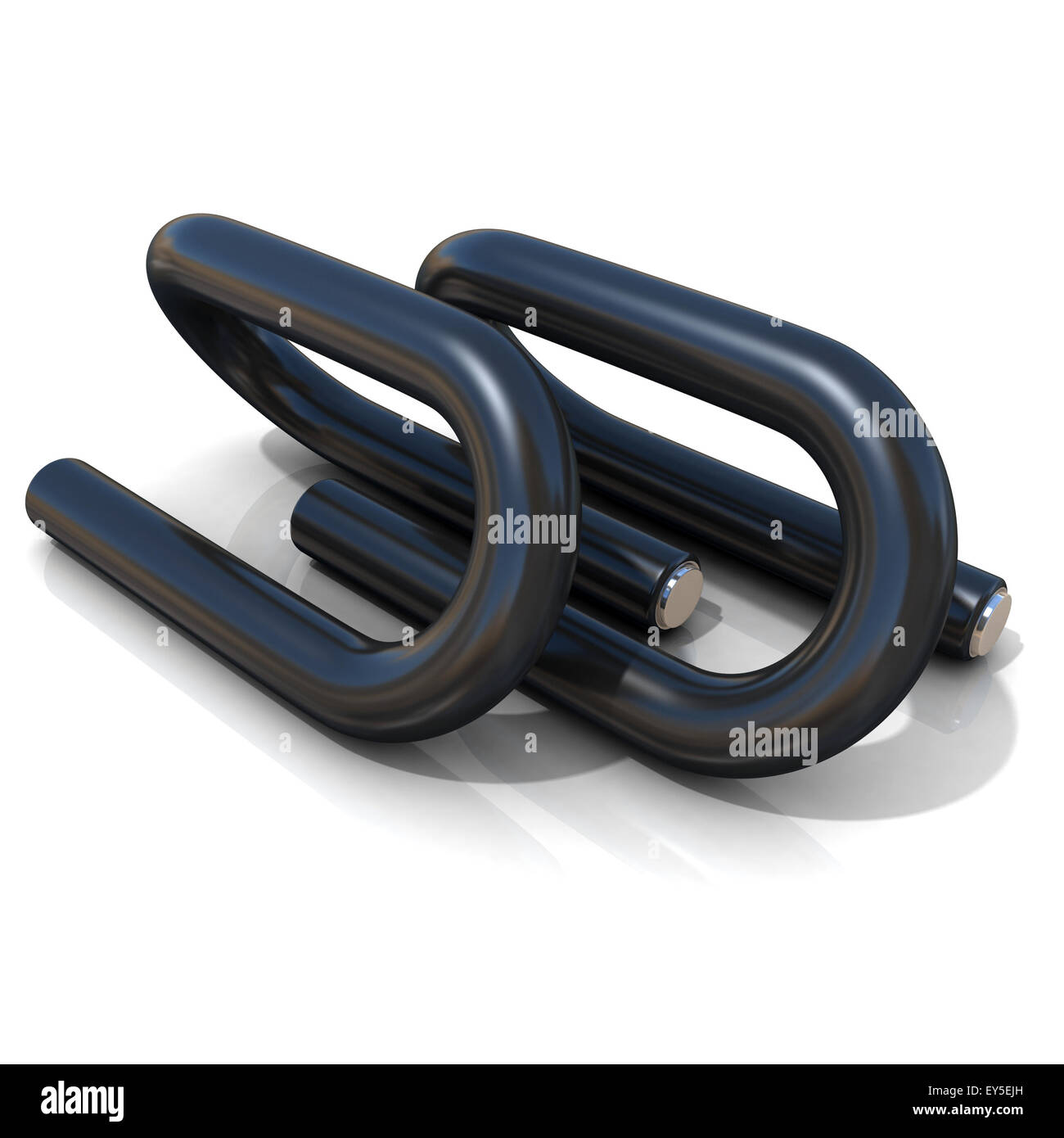 Black push-up bars isolated on white background Stock Photo - Alamy