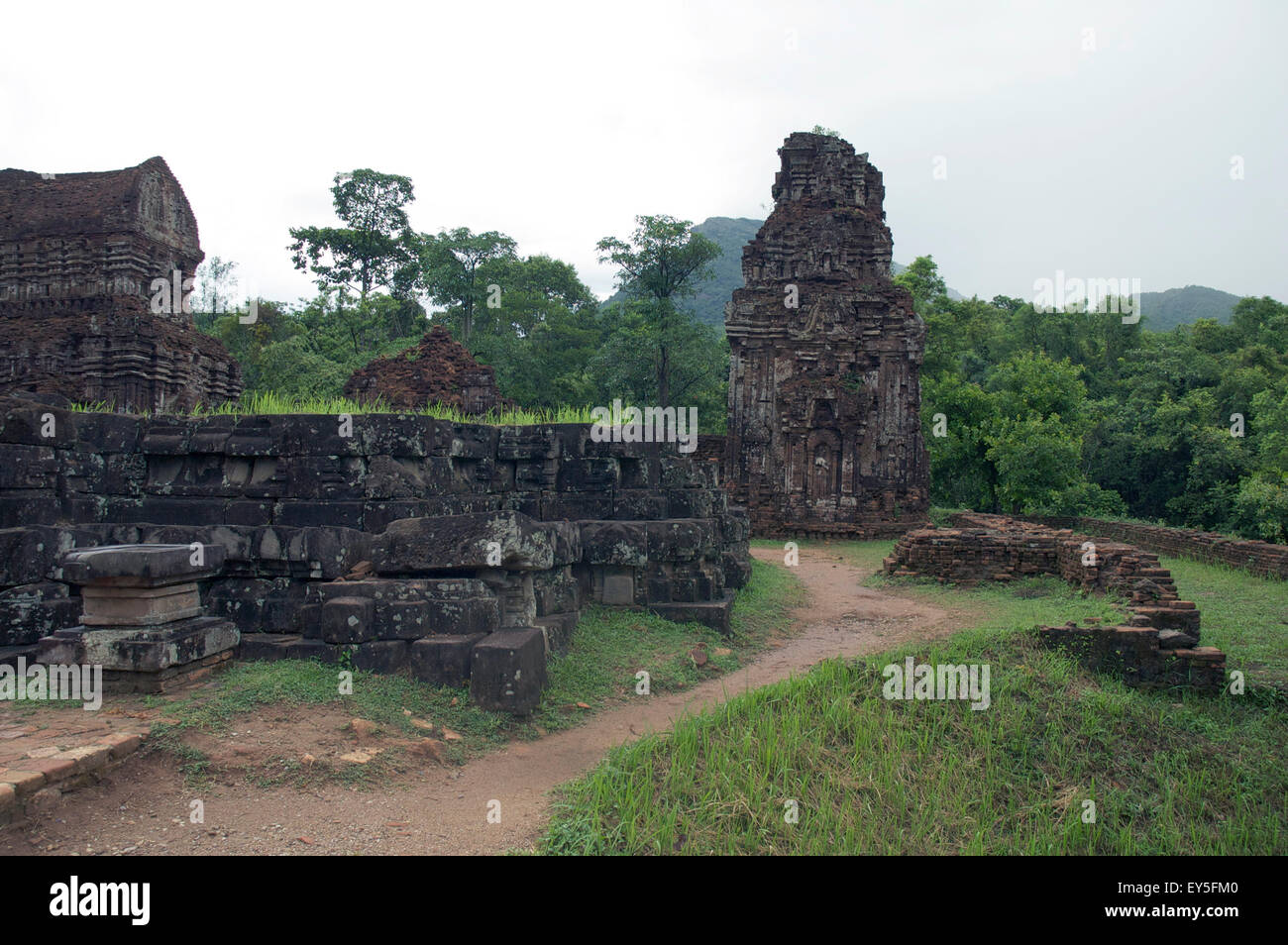 Ruins of the My Son Hindu temple complex, Quang Nam Province, Vietnam Stock Photo