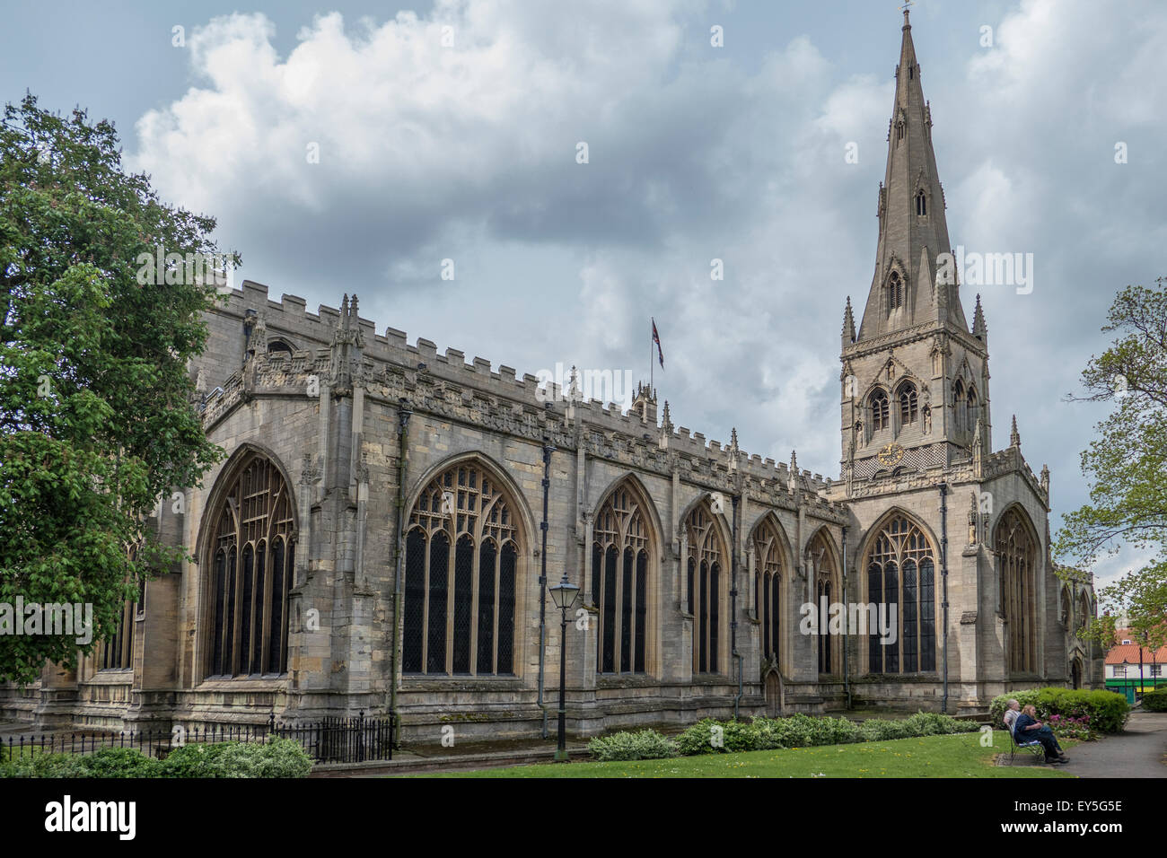 England, Nottinghamshire, Newark-on-Trent. St.Mary Magdalene church Stock Photo