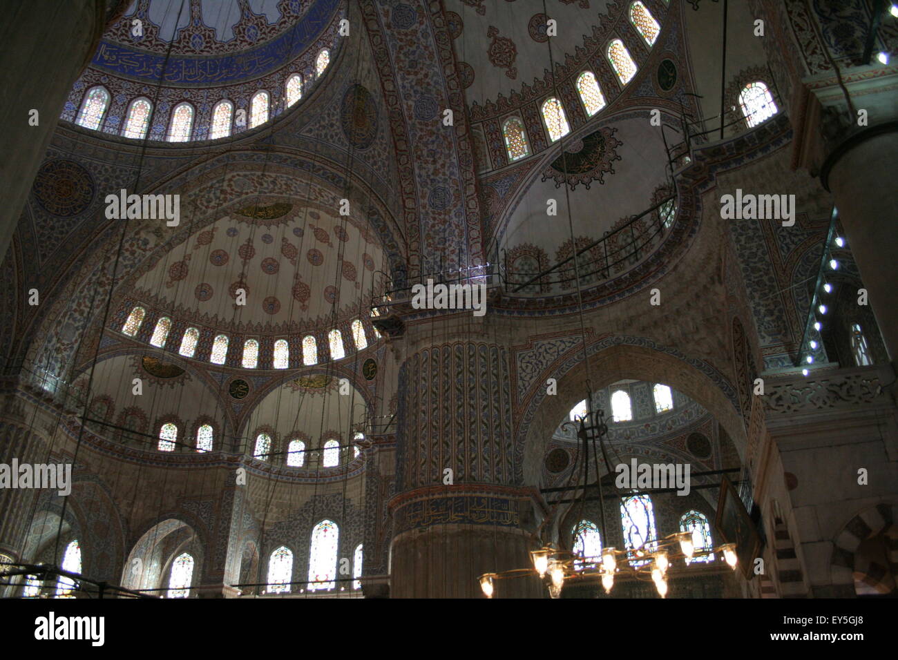 inside The Blue Mosque Stock Photo Alamy