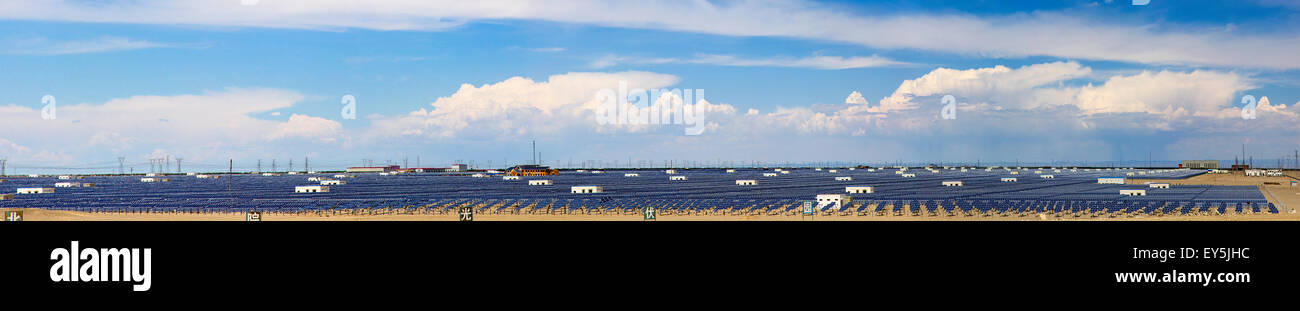 Solar power station in Gansu province, China Stock Photo Alamy