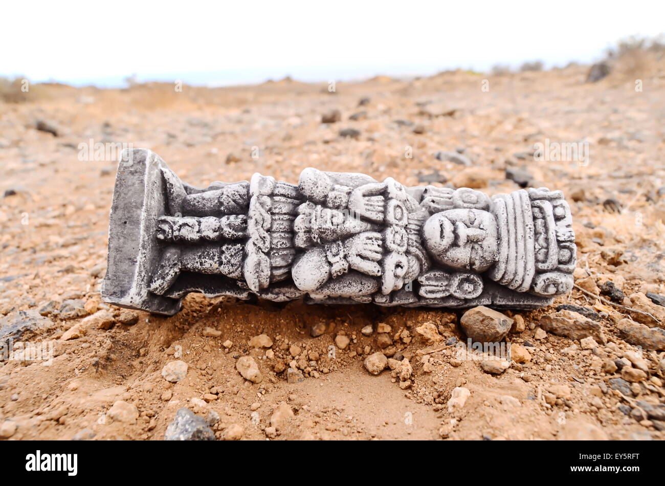Ancient Maya Statue Stock Photo Alamy