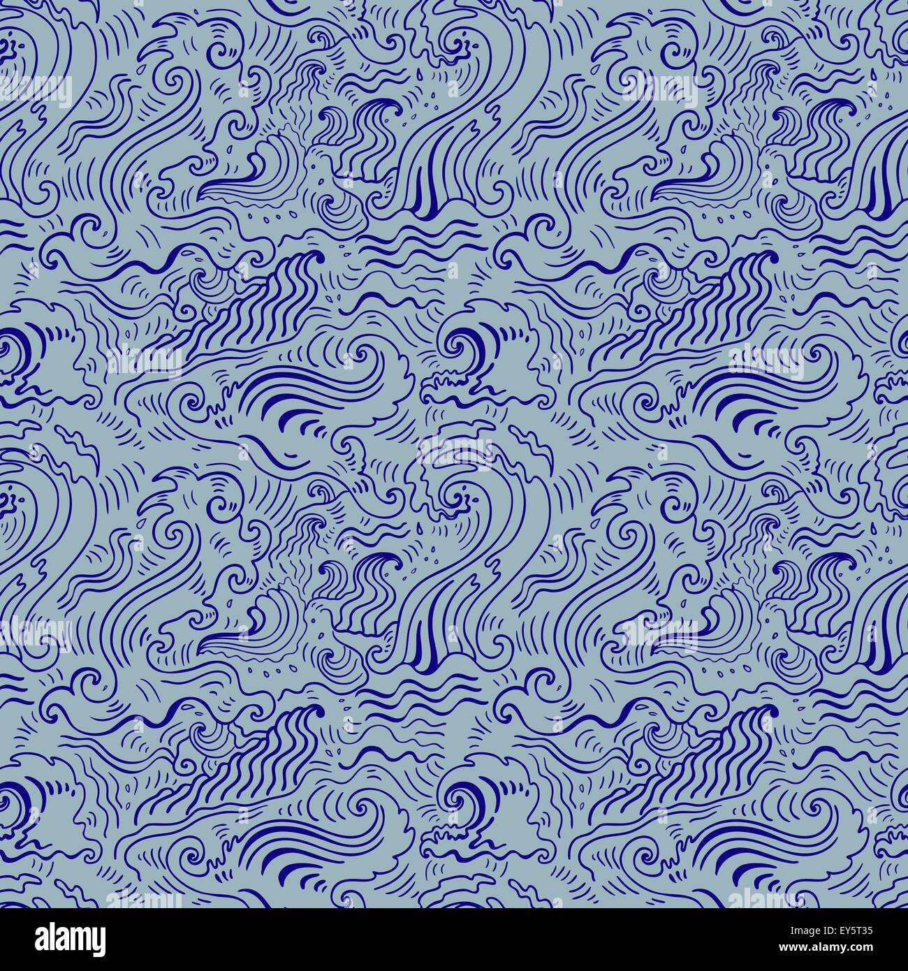 Sea waves. Seamless background Stock Vector Image & Art - Alamy