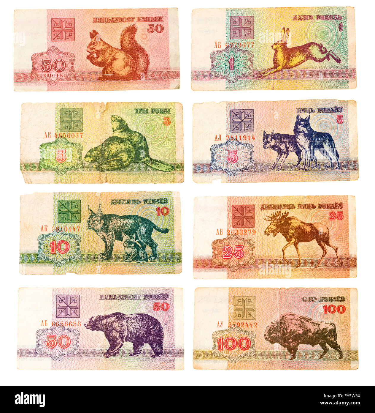 Belarusian money Stock Photo