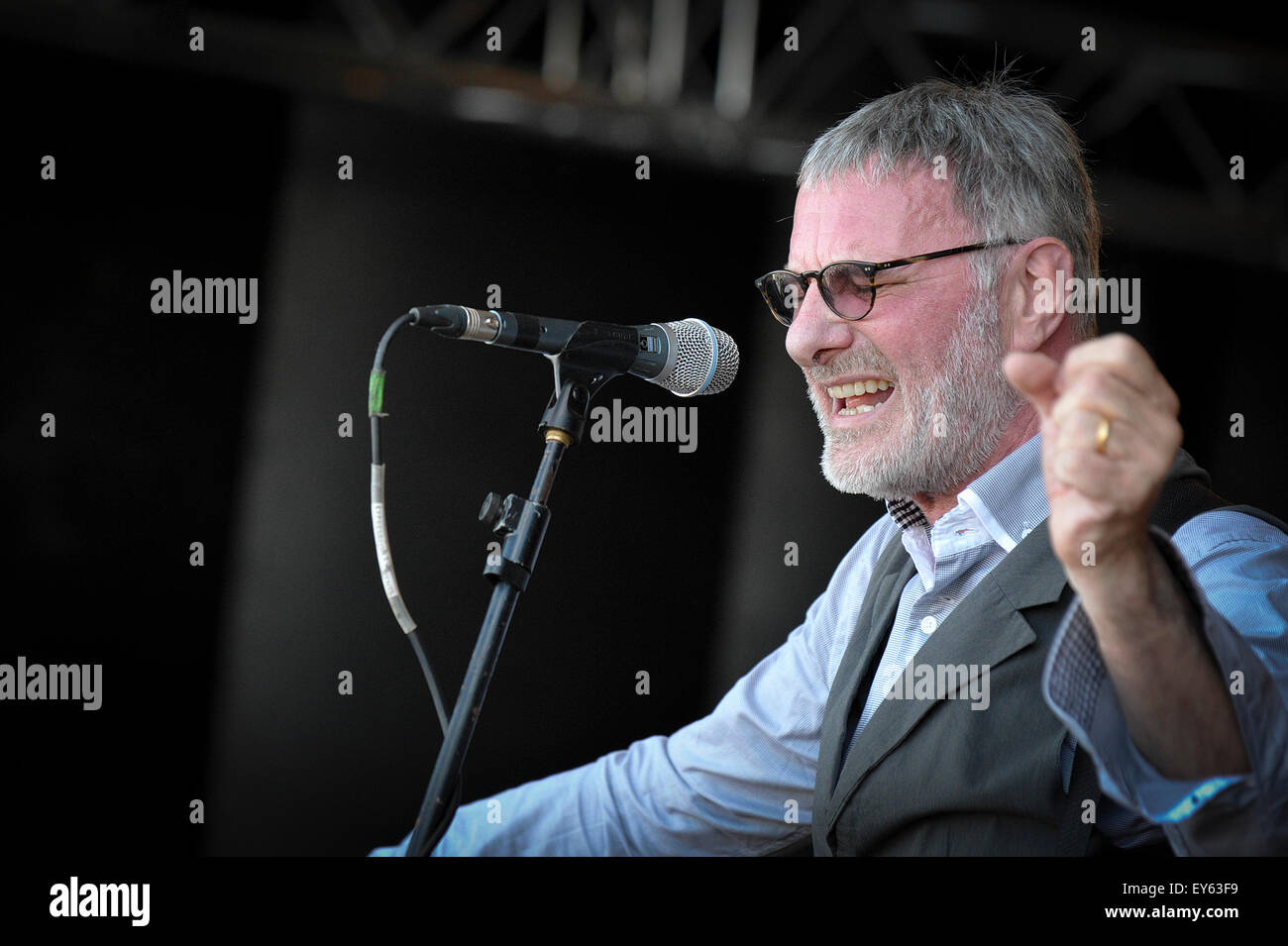 Steve Harley & Cockney Rebel performing at the Brentwood Festival 2015. Stock Photo