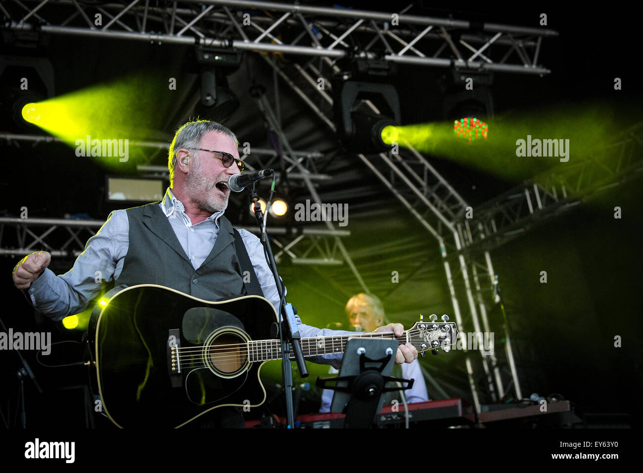 Steve Harley & Cockney Rebel performing at the Brentwood Festival 2015. Stock Photo