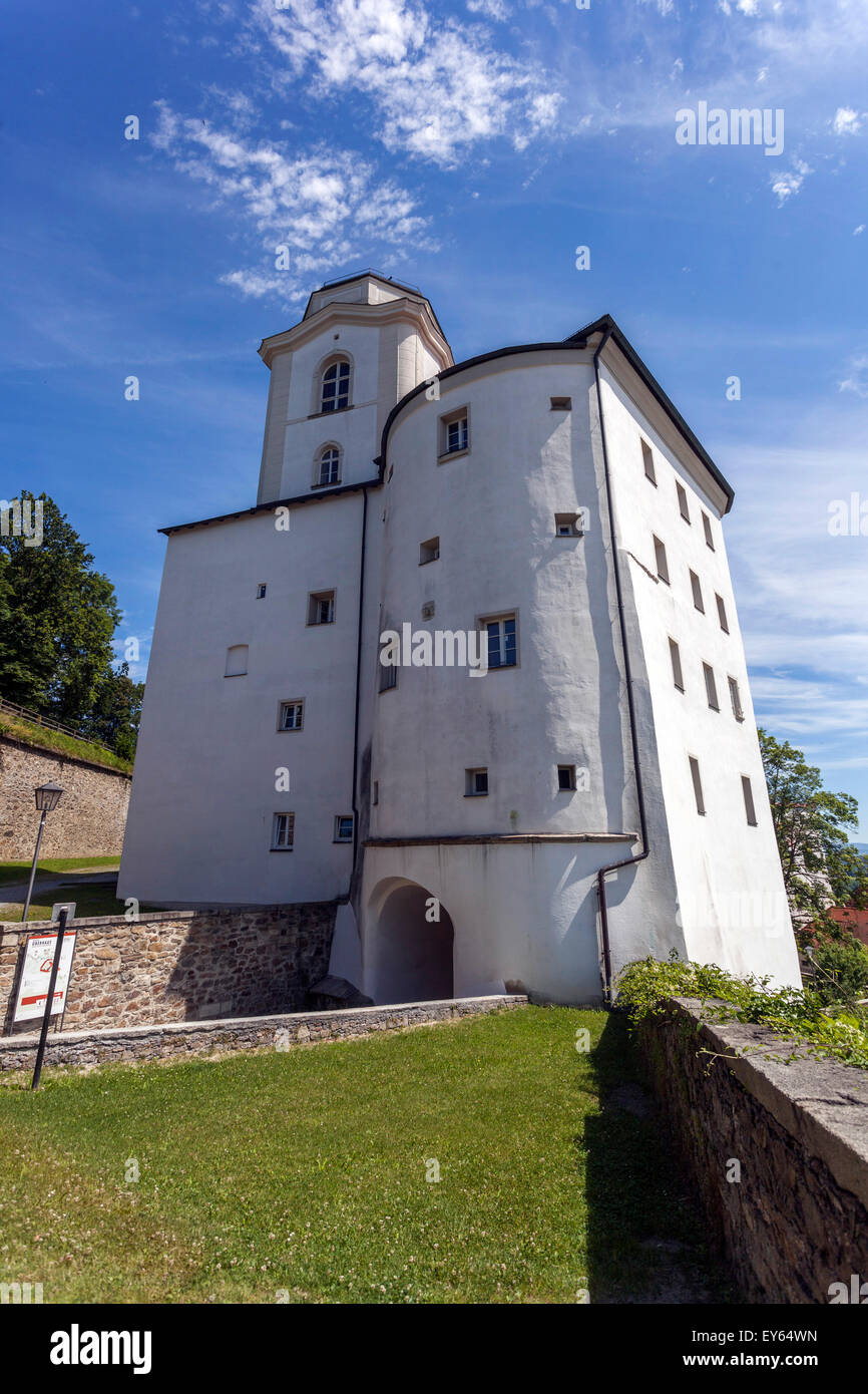 Veste Oberhaus Fortress, Passau, Lower Bavaria, Germany Stock Photo