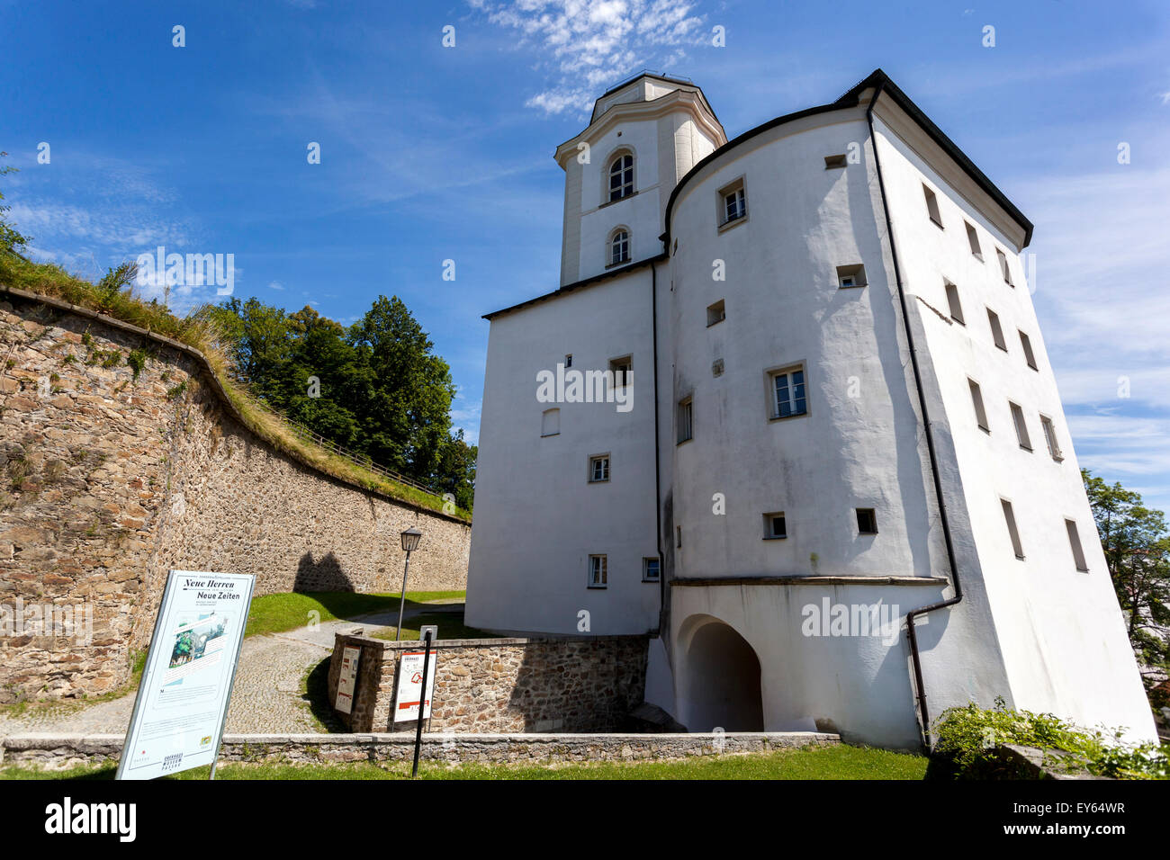 Veste Oberhaus Fortress, Passau, Lower Bavaria, Germany Stock Photo