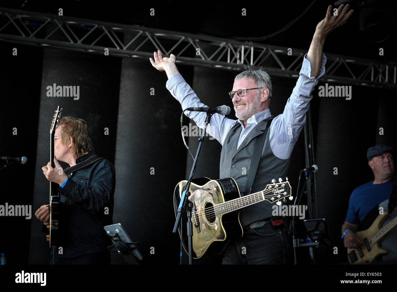 Steve Harley & Cockney Rebel performing at the Brentwood Festival 2015. Stock Photo