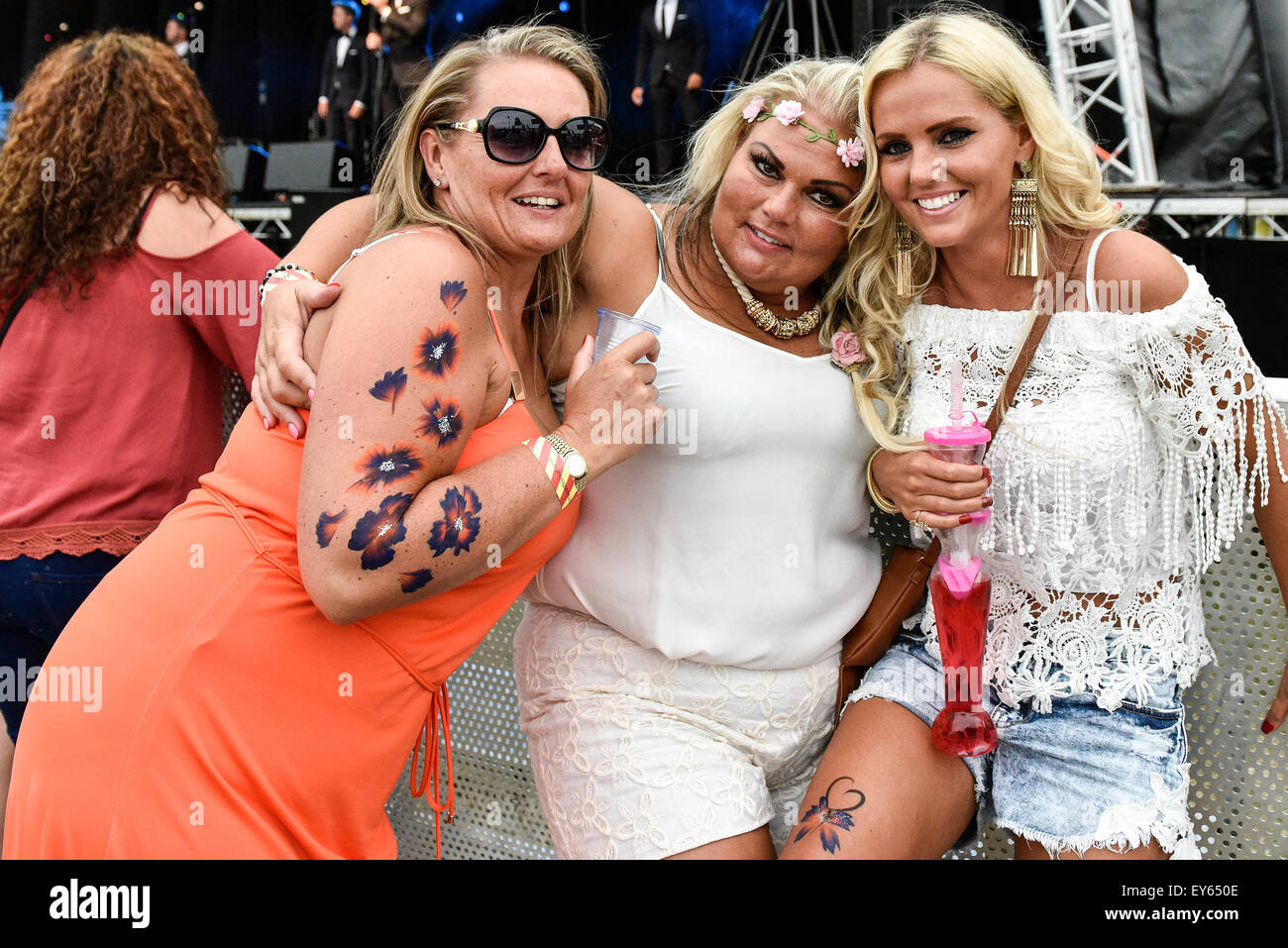 Essex girls at the Brentwood Festival. Stock Photo