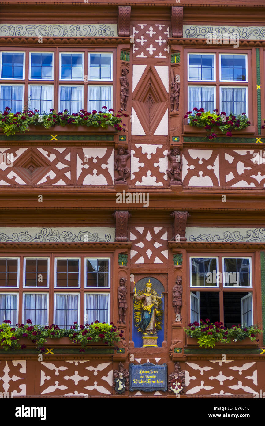 Half Timbered House Hotel Deutsches Haus Dinkelsbuhl Romantic