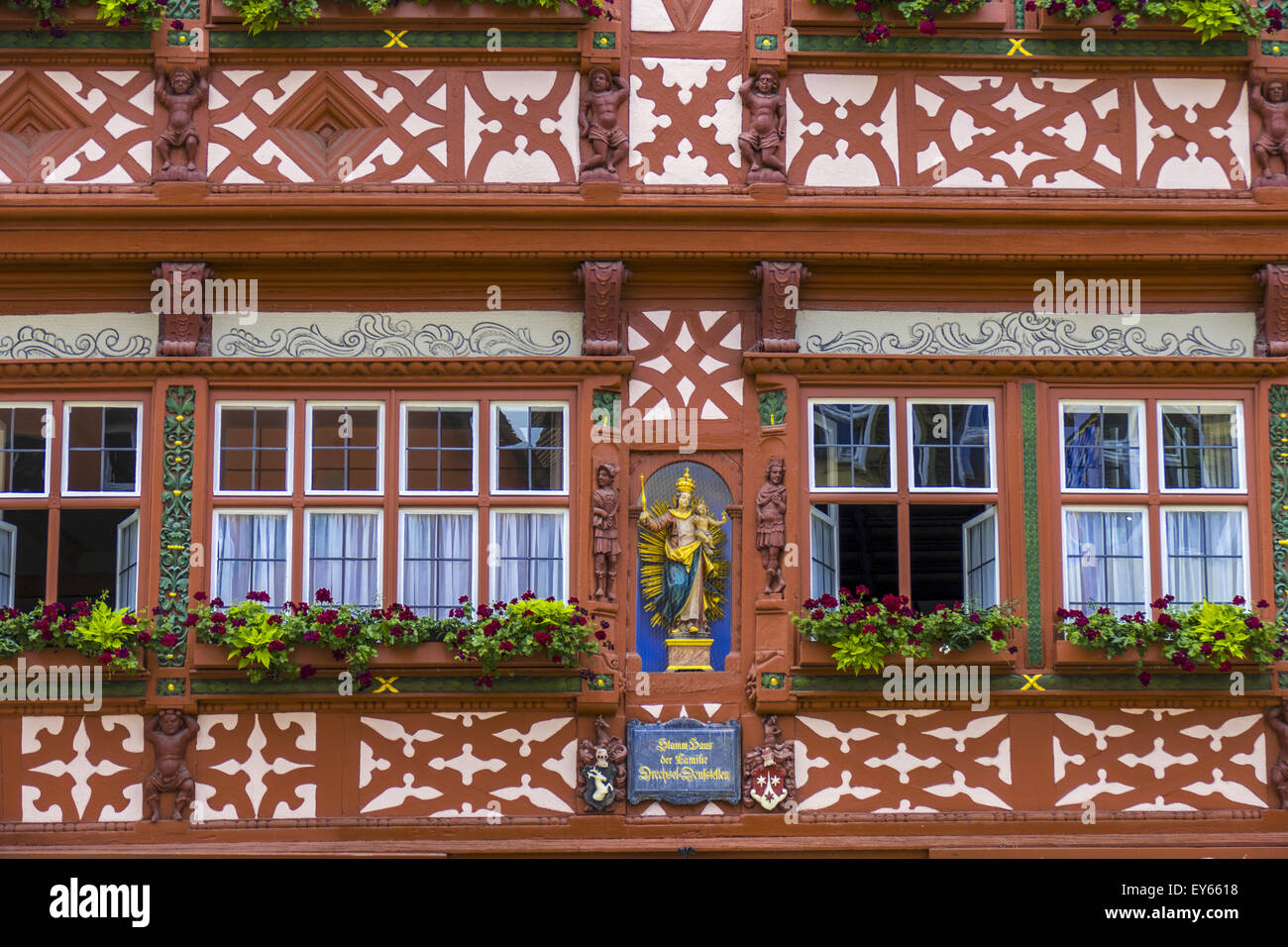 Half Timbered House Hotel Deutsches Haus Dinkelsbuhl Romantic
