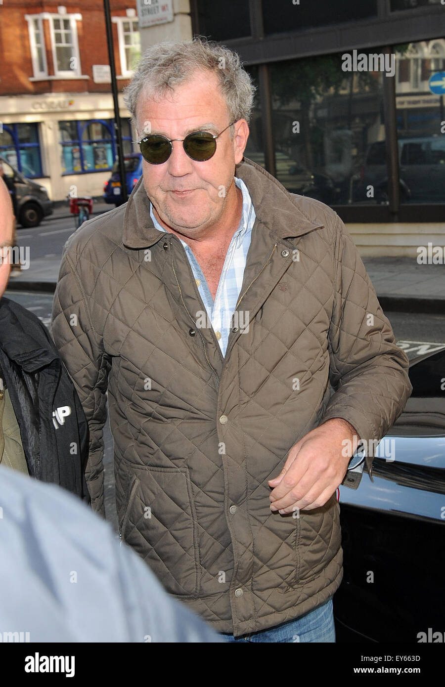 Jeremy Clarkson arrives at the BBC Radio 2 studios Featuring Jeremy