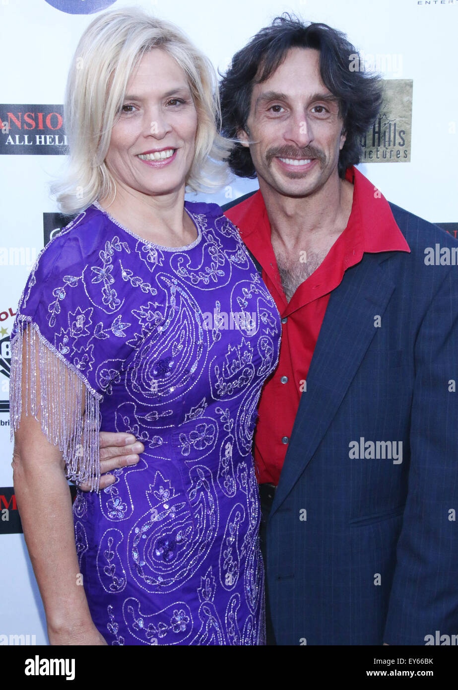 Mansion Of Blood' premiere and awards ceremony at American Cinematheque's Egyptian Theatre - Arrivals  Featuring: Calista Carradine, David Jonathan Ross Where: Los Angeles, California, United States When: 20 May 2015 Stock Photo