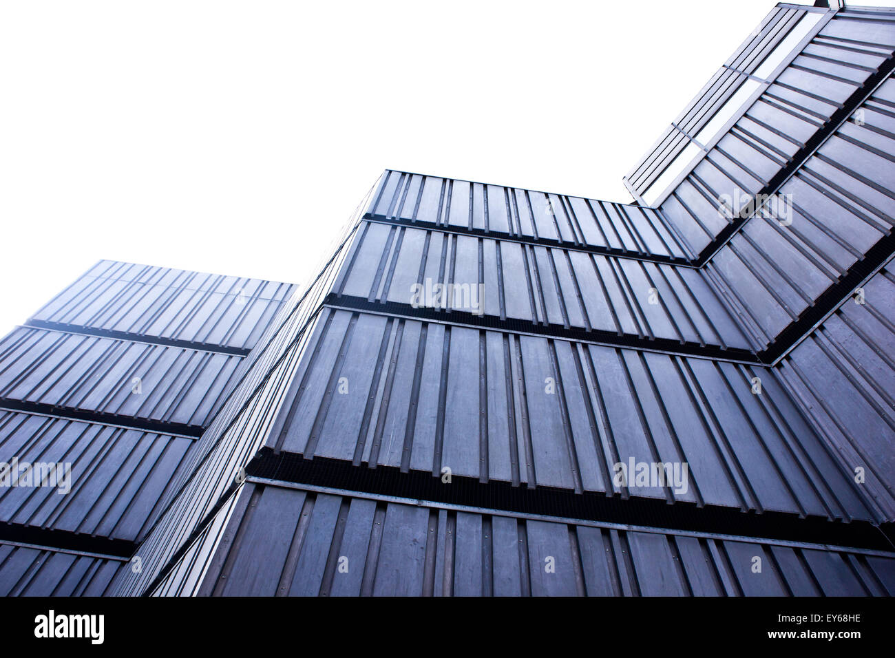 modern abstract building without windows Stock Photo
