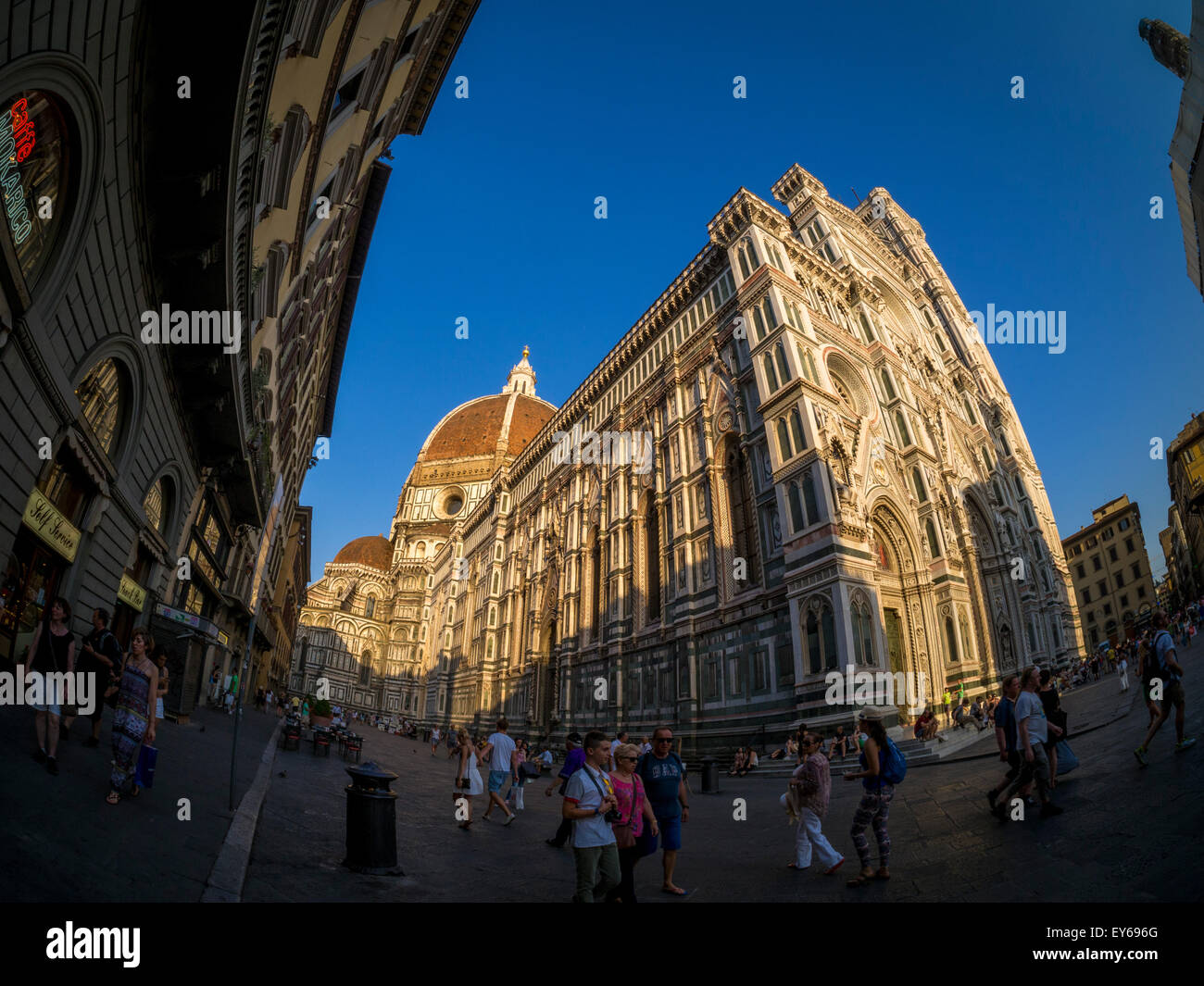 Florence Cathedral or Duomo with dome designed by Filippo Brunelleschi ...