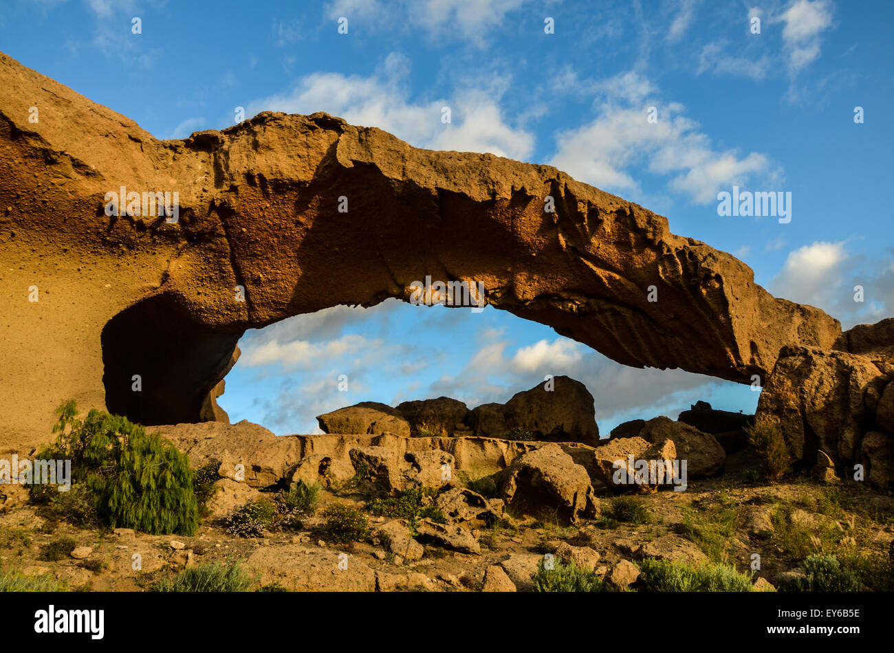 Natural Arch in the Desert Stock Photo - Alamy