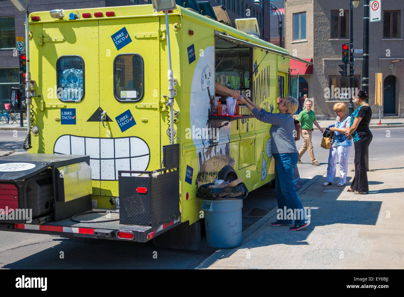 Food truck in Montreal Stock Photo