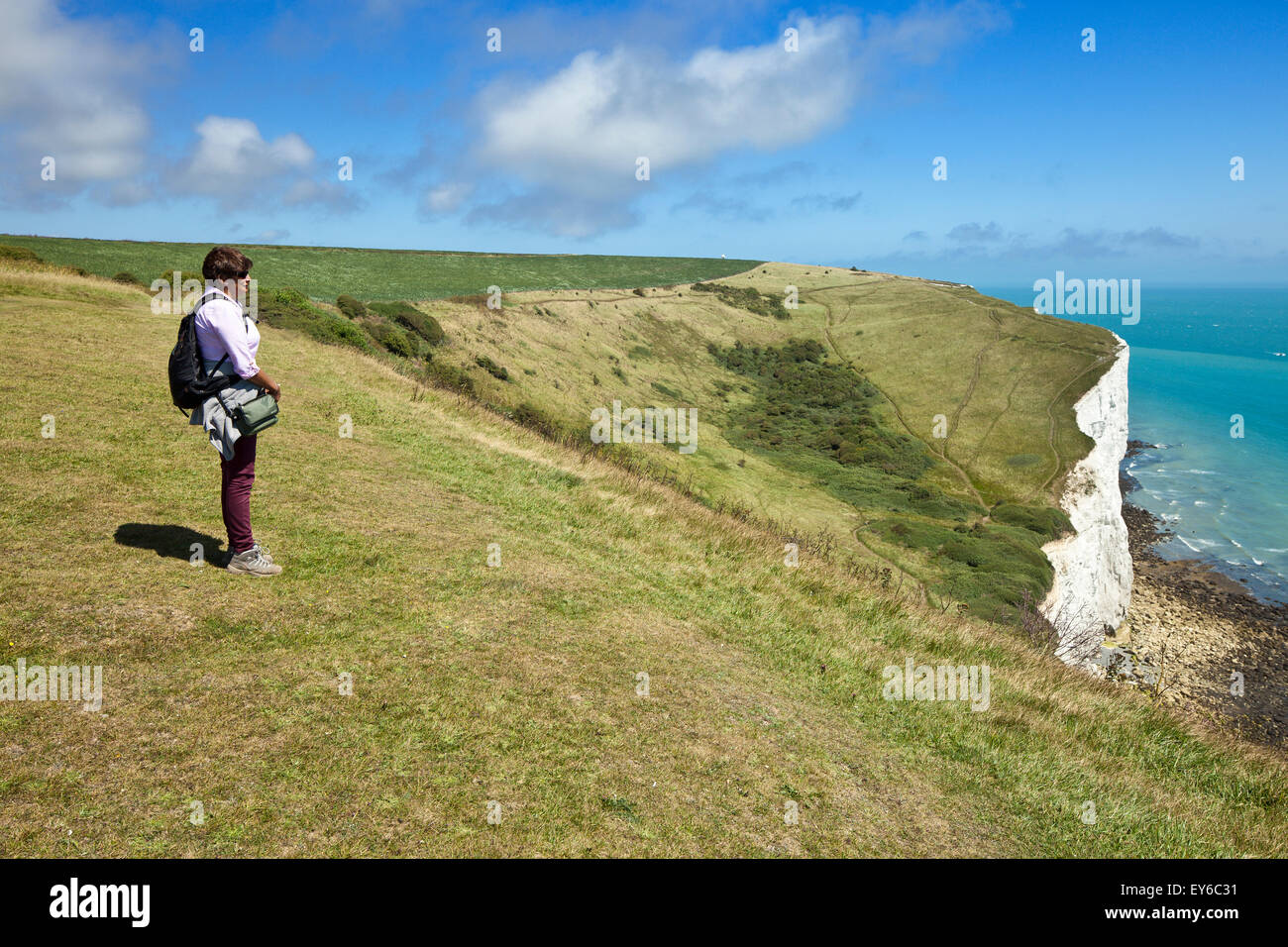 White cliffs country park, Fan Bay, Dover Stock Photo Alamy