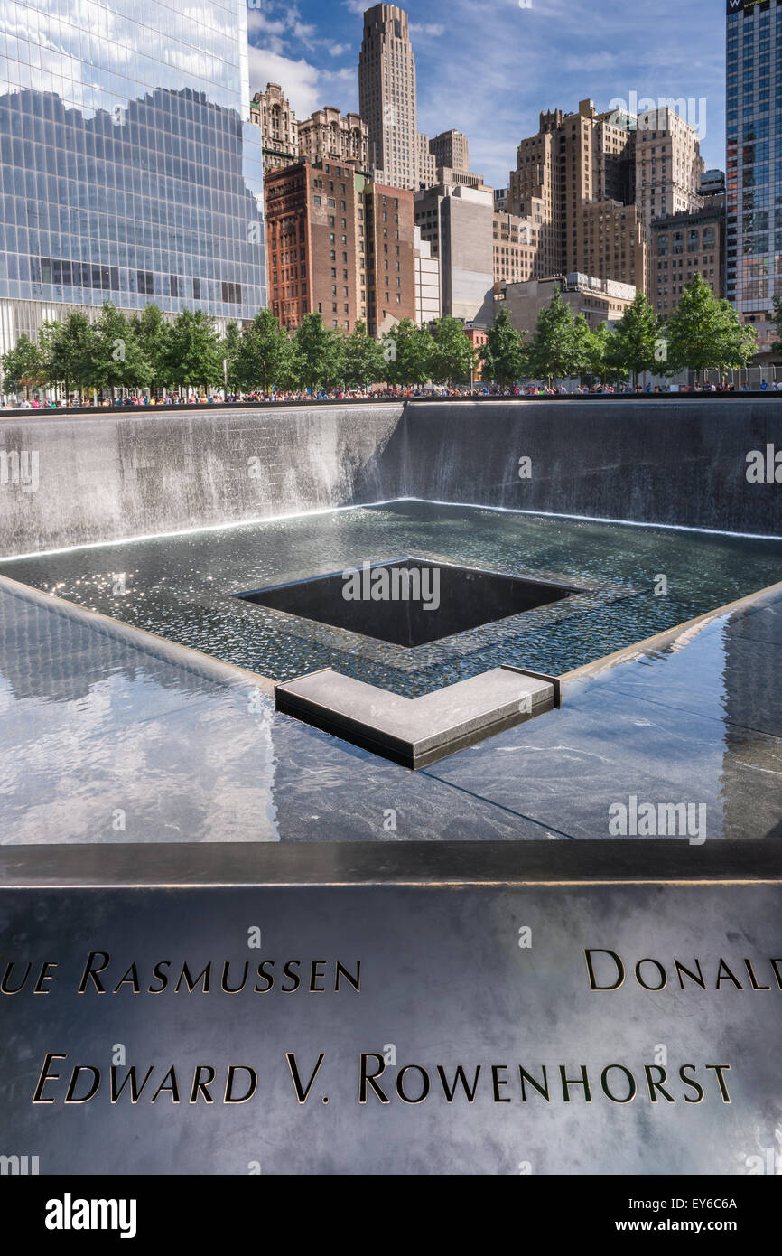 Ground Zero - The Nine Eleven Memorial Stock Photo