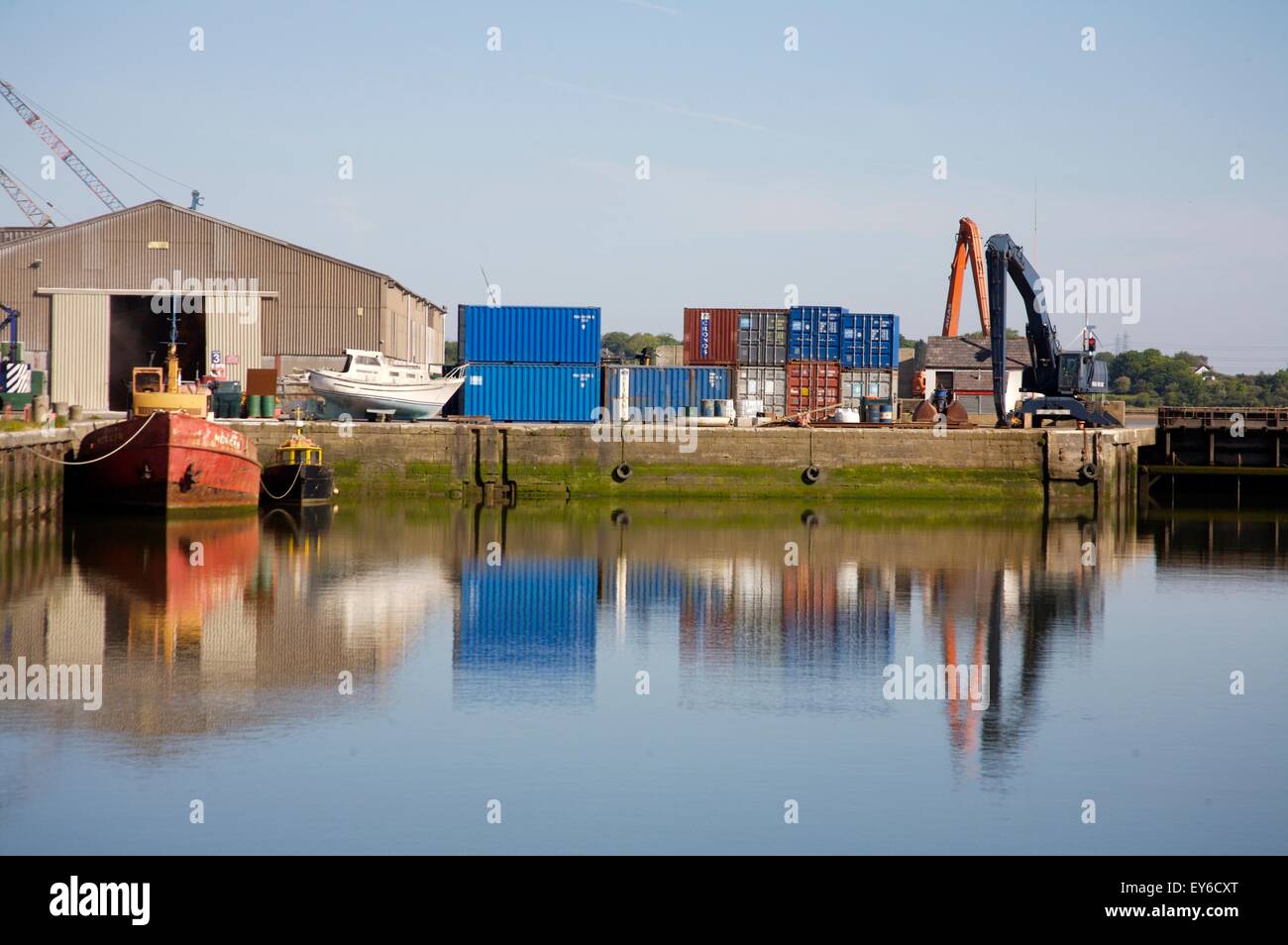 Glasson Docks, near Lancaster, Lancashire Stock Photo