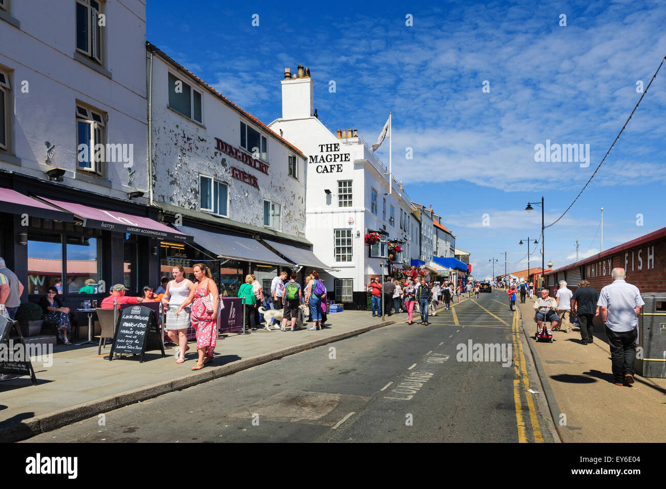 Pier Road Whitby Stock Photo Alamy