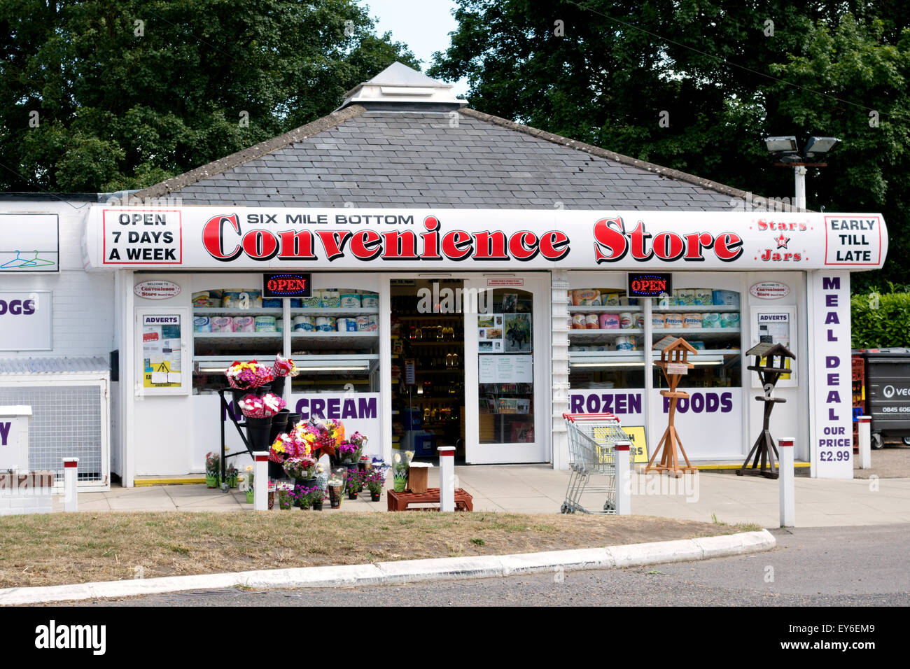 Convenience store open all hours, Cambridgeshire England UK Stock Photo