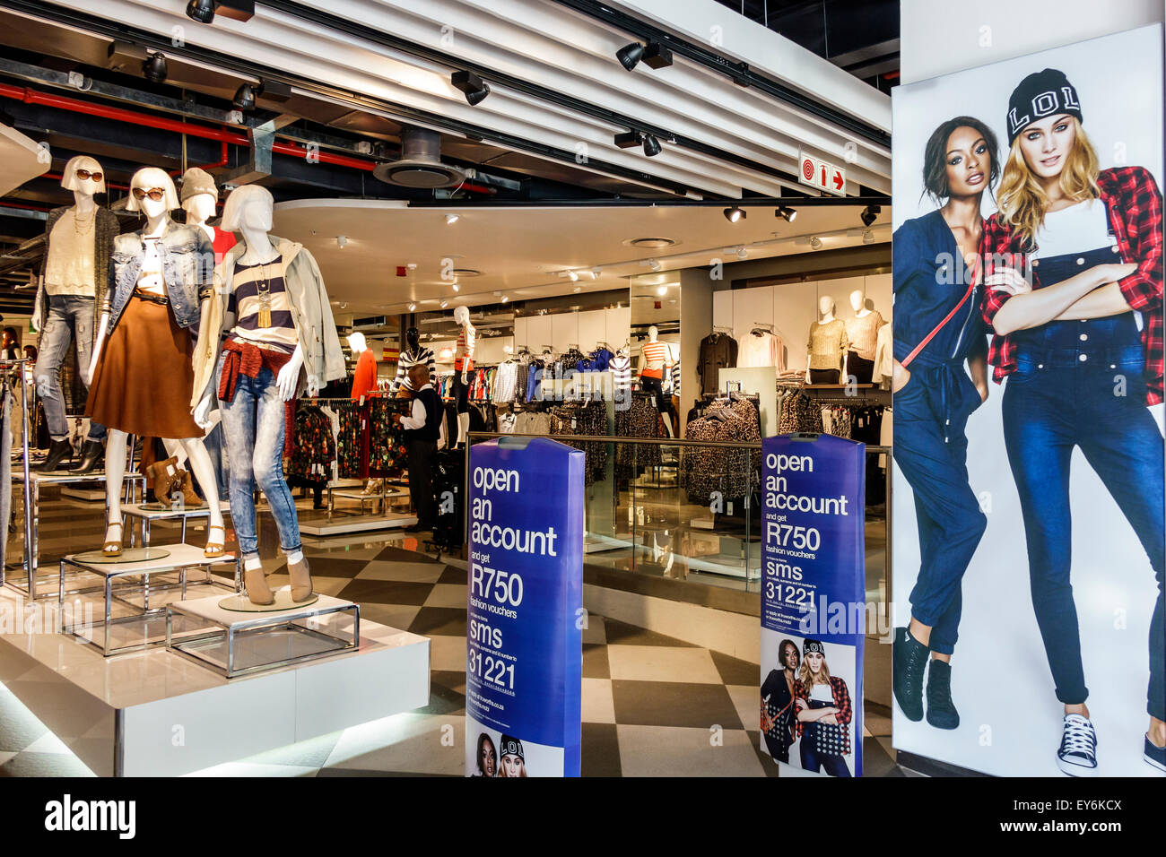 Cape Town South Africa,City Centre,center,Truworths,front,entrance,clothing,SAfri150309049 Stock Photo