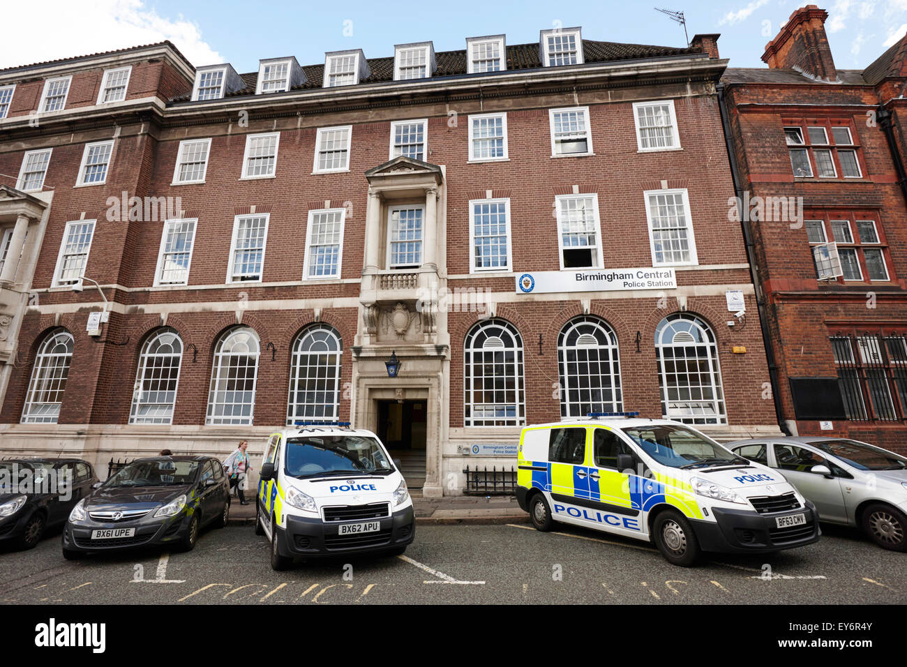 Birmingham central police station steelhouse lane temporary west midlands headquarters UK Stock Photo