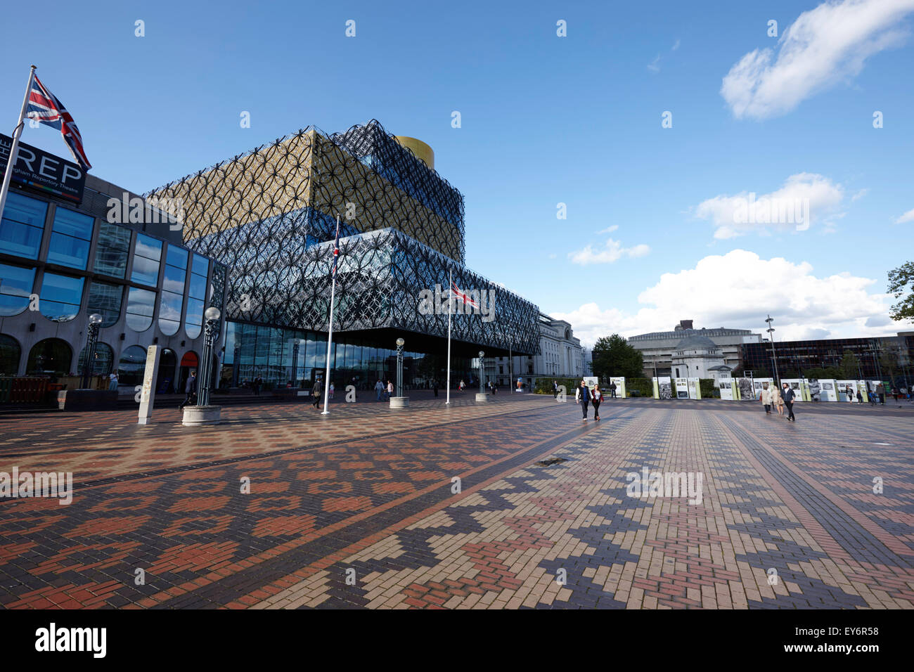 Birmingham city library in centenary square UK Stock Photo