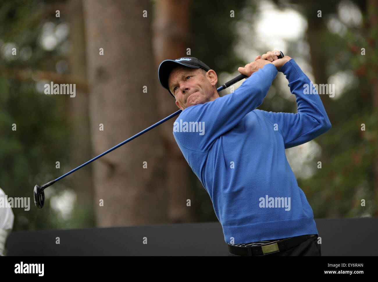 Sunningdale, UK. 22nd July, 2015. Action from practice for The Senior
