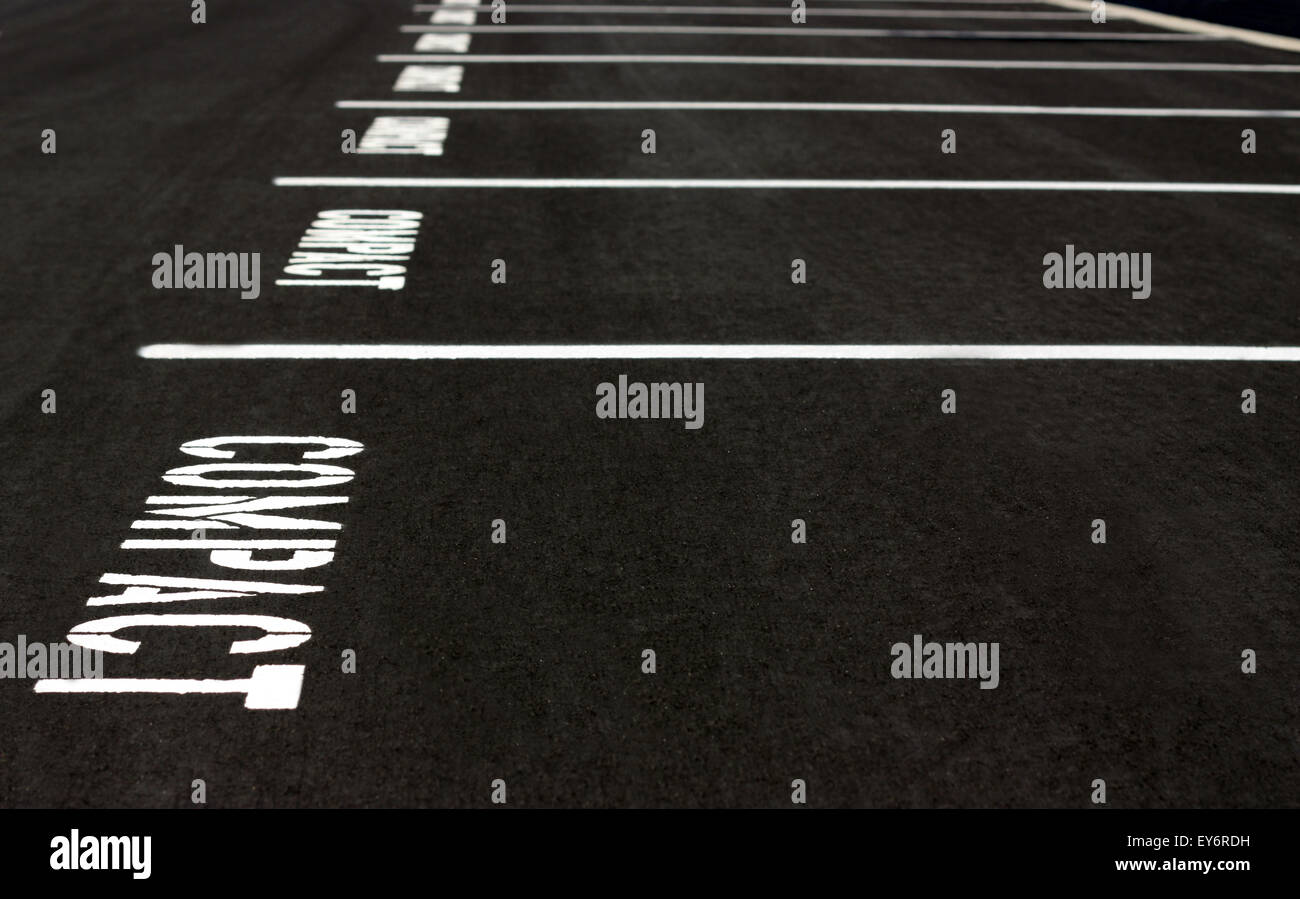 Compact parking spaces Stock Photo Alamy