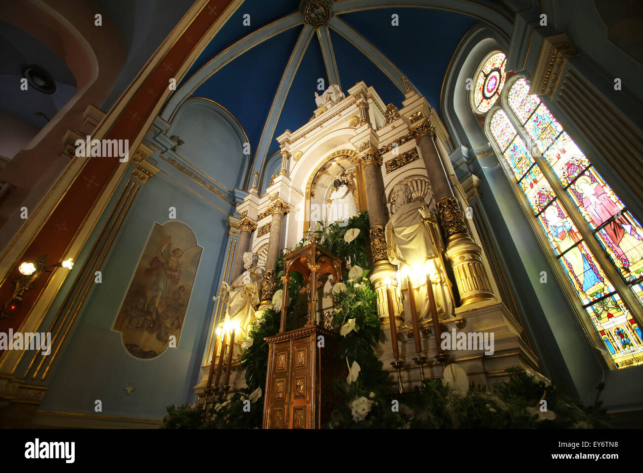 Basilica Assumption of the Virgin Mary in Marija Bistrica, Croatia, on July 14, 2014 Stock Photo