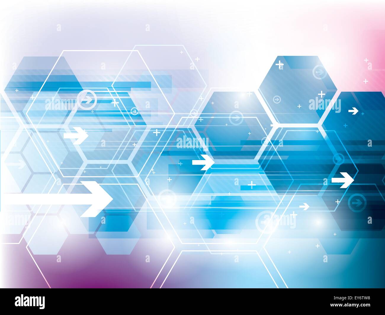 abstract technology background with hexagons Stock Vector Image & Art ...