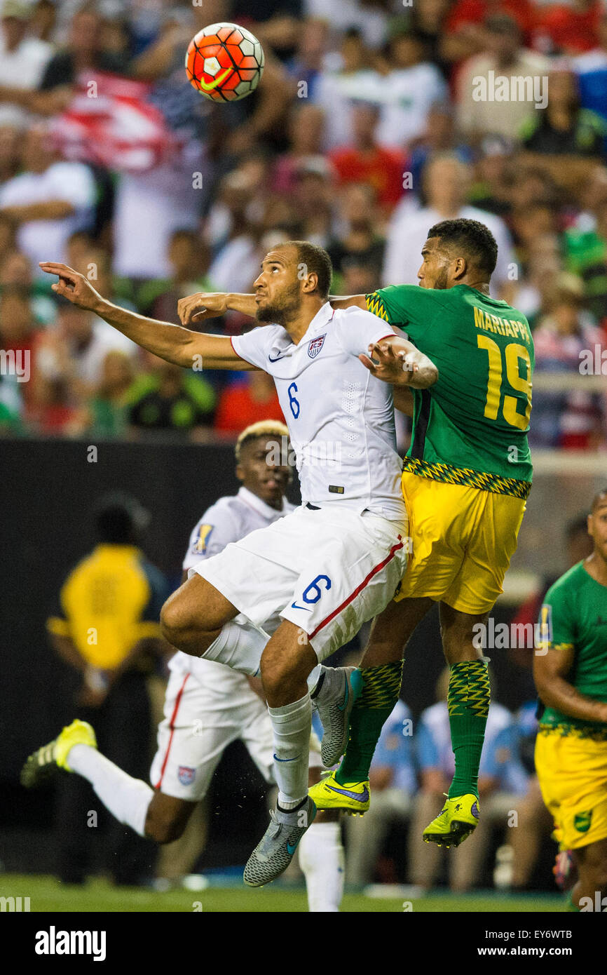 Atlanta, GA, USA. 22nd July, 2015. 6 USA D John Brooks during the