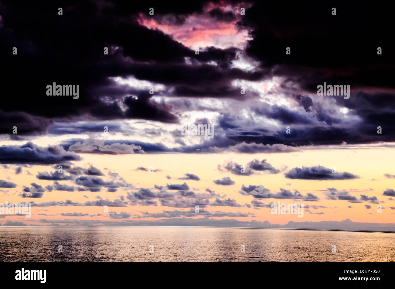 Colored Clouds at Sunset Stock Photo - Alamy
