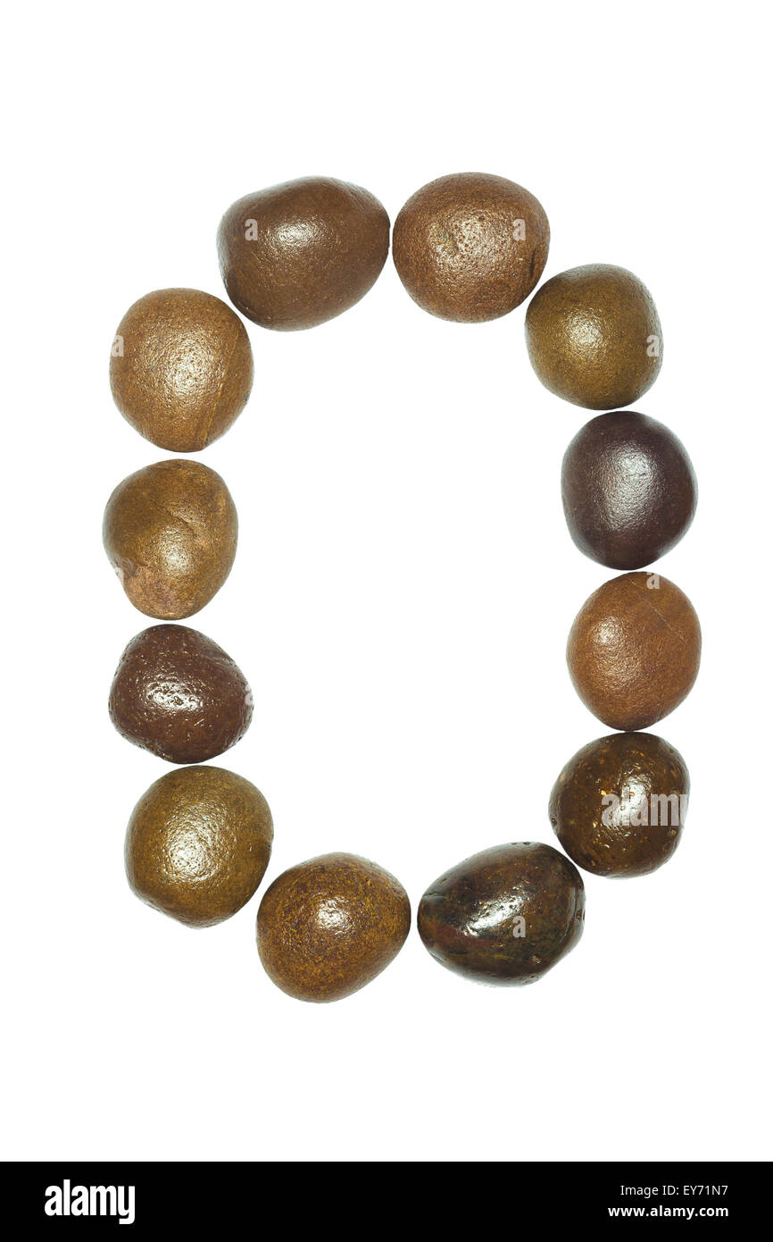 collection of letters of sea stones closeup isolated on white background Stock Photo Alamy