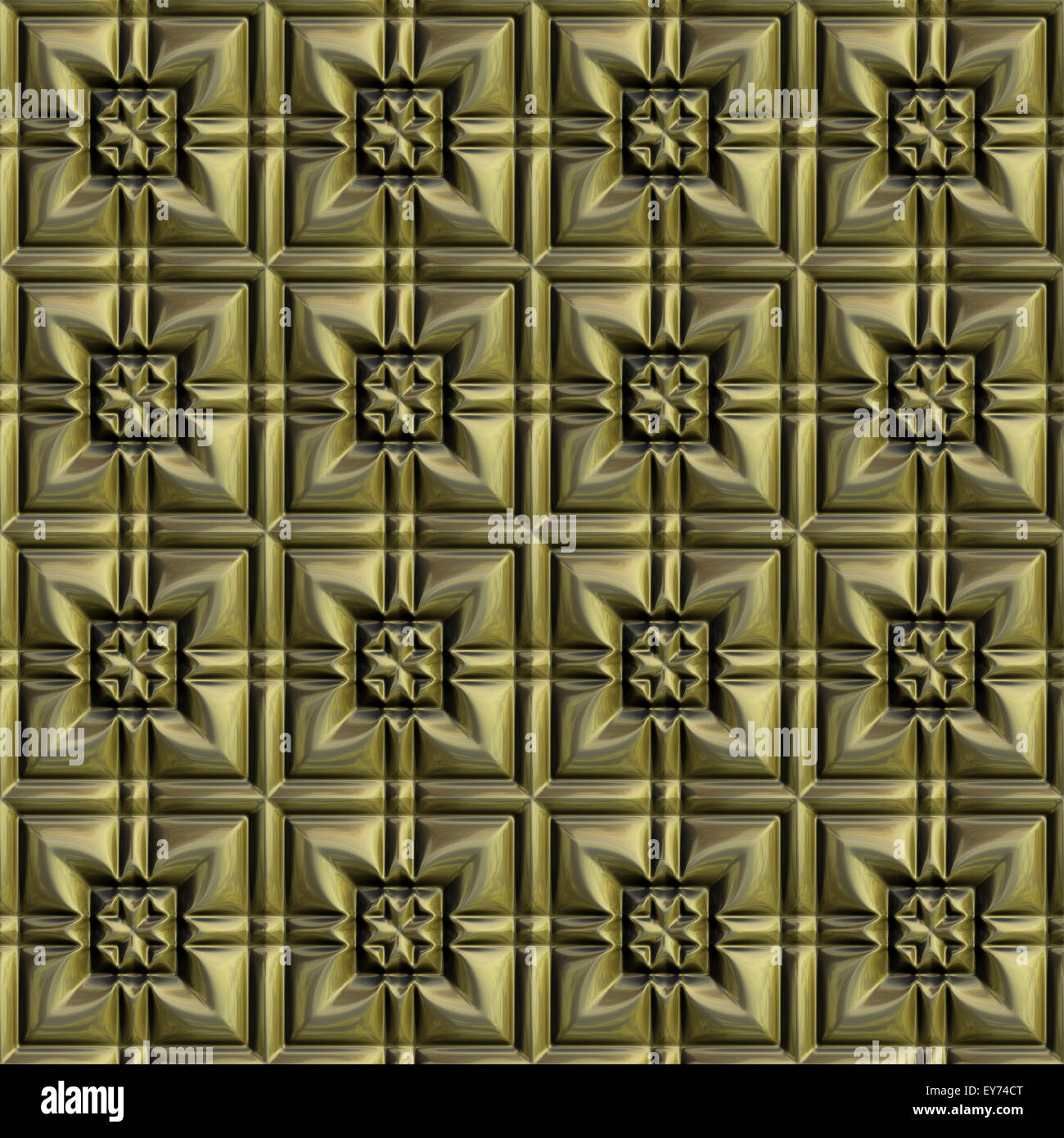 Gold seamless tileable decorative background pattern Stock Photo - Alamy