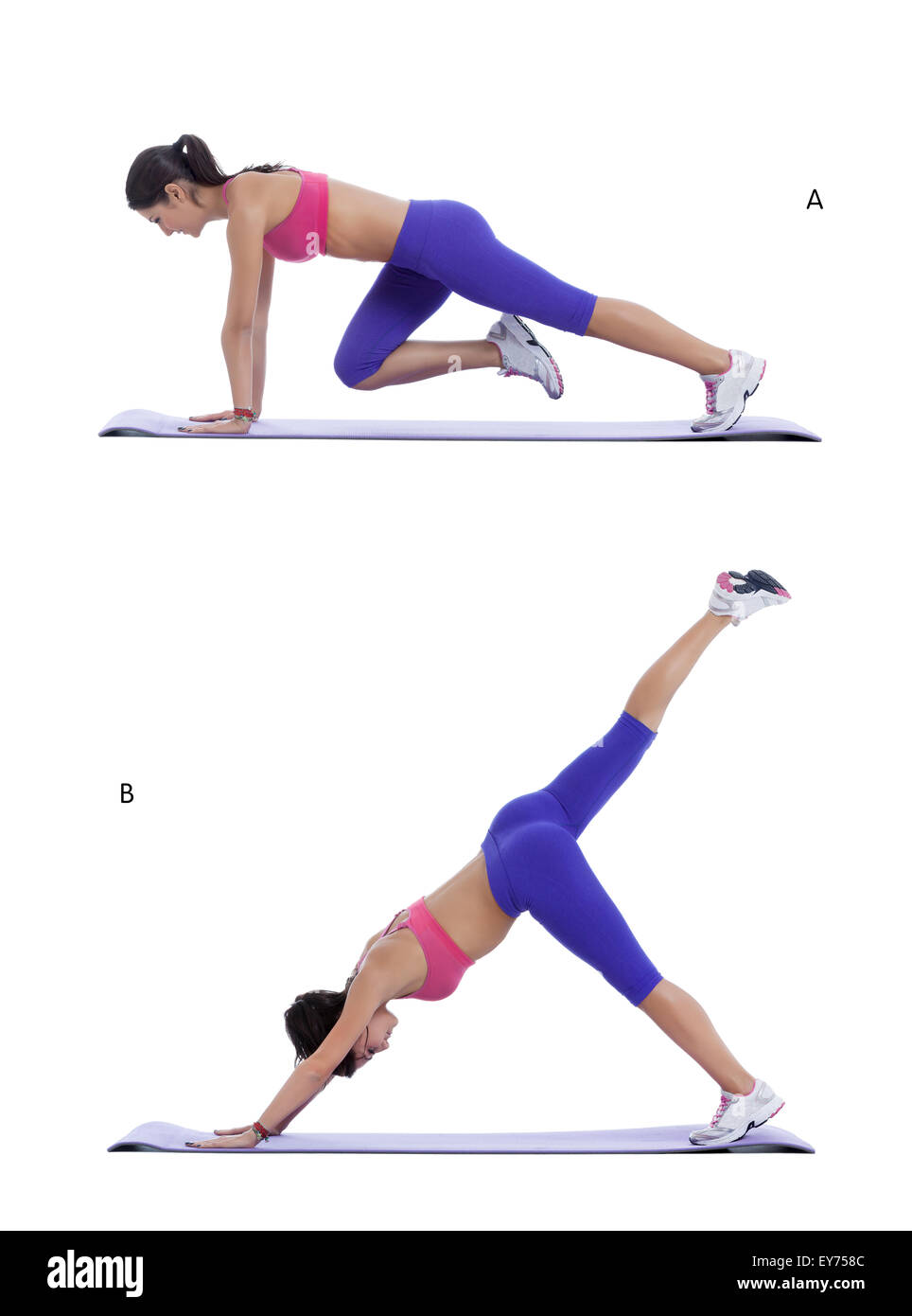 Step by step instructions for abs: Get into full plank position. Lift ...