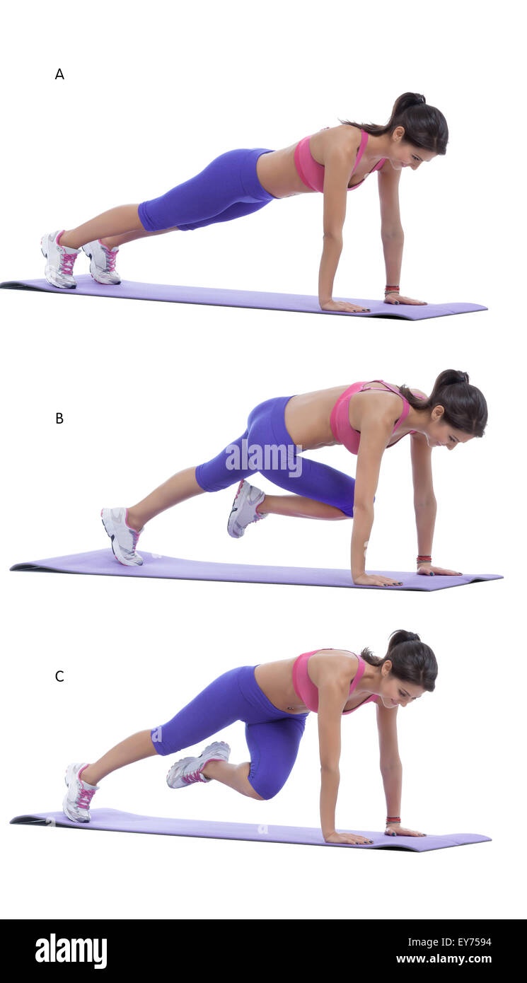 Up Position Step by step instructions for abs: Begin in the top of a push-up ...