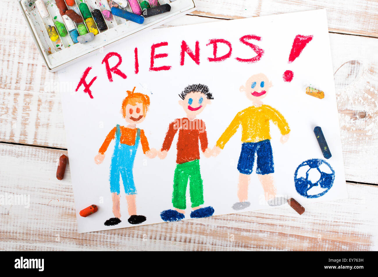 Drawing Of Friends Playing Football Stock Photo Alamy Drawing Of Friends Playing Football Stock Photo Alamy