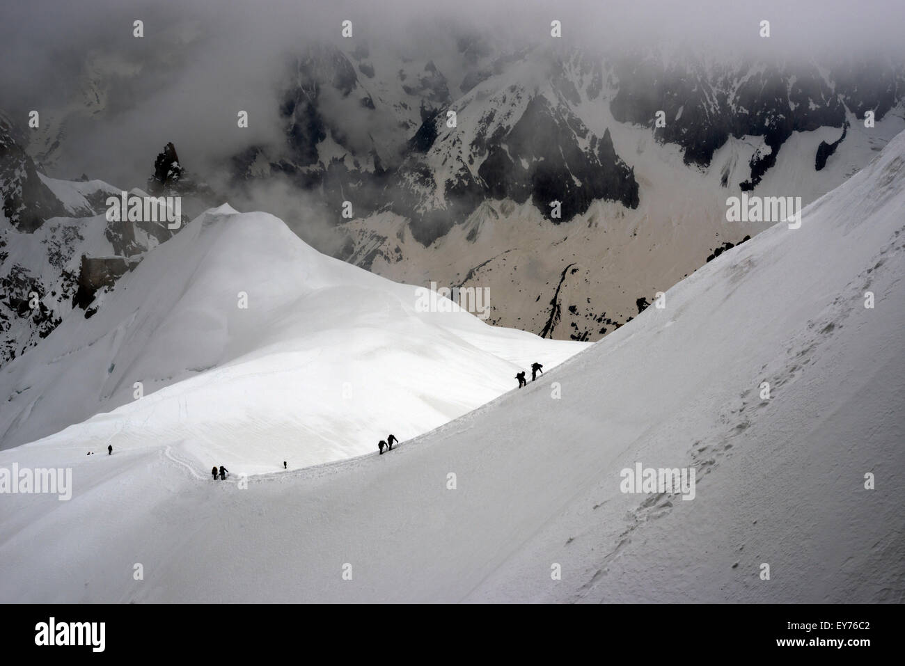 Aiguille du midi ridge hi-res stock photography and images - Alamy