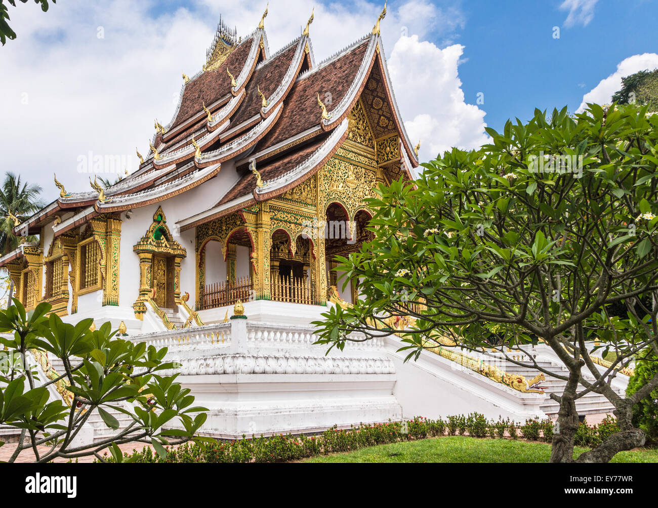 Haw Pha Bang temple in Luang Prabang, inside the Royal Palace complex,  in Laos Stock Photo