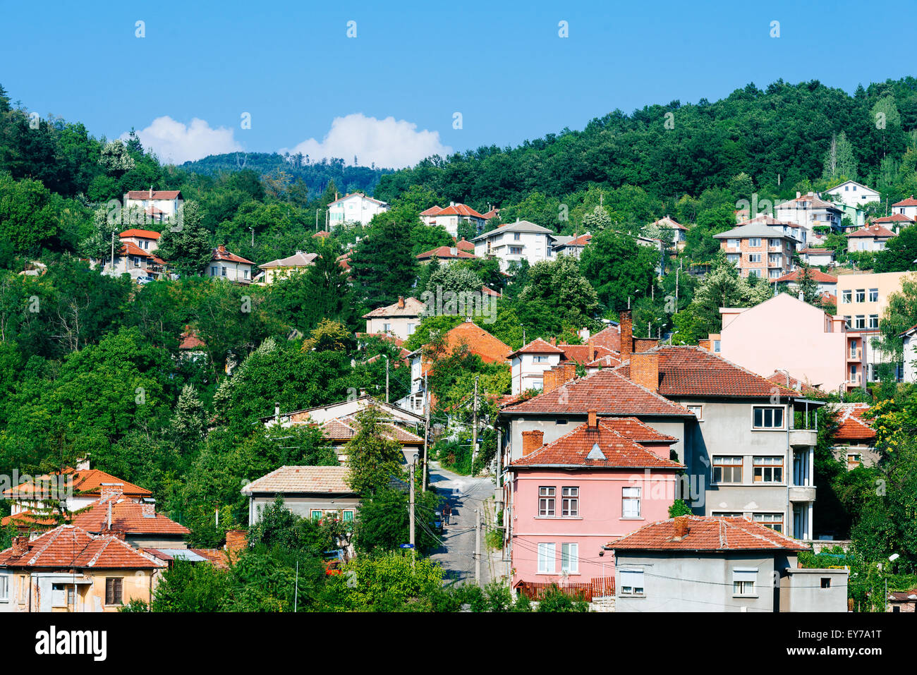 Picturesque cityscape of Gabrovo, Bulgaria Stock Photo