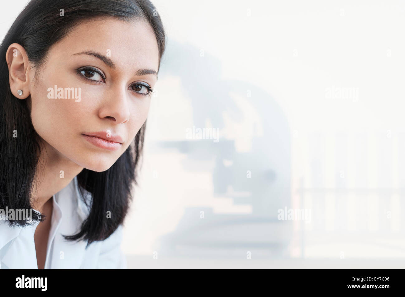 Woman in laboratory Stock Photo
