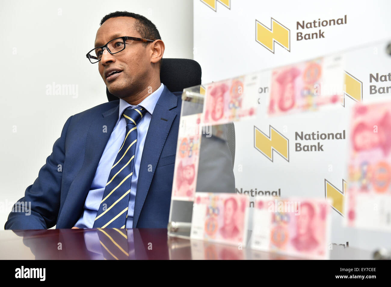 Nairobi, Kenya. 23rd July, 2015. Managing Director of the National Bank