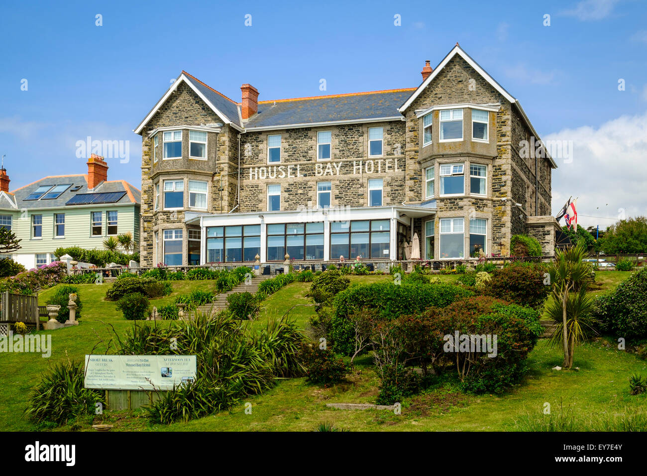 Housel Bay Hotel on the cliffs near Lizard point and village, Lizard
