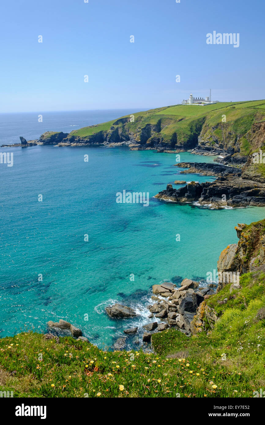 Lizard Point lighthouse, Lizard Peninsula, West Cornwall, England, UK Stock Photo