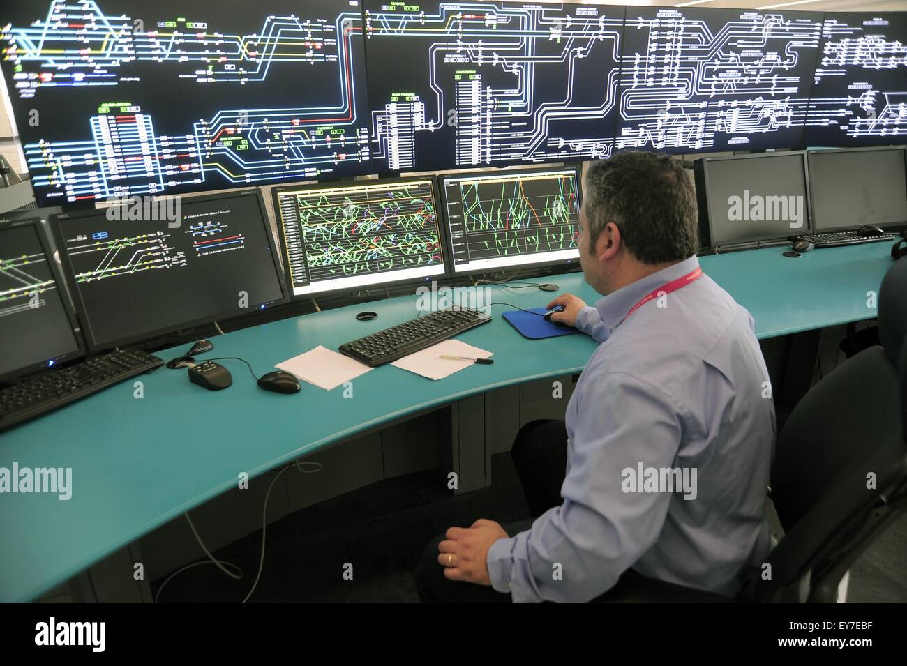 Milan (Italy), Control Centre of Greco-Pirelli, manages all rail ...
