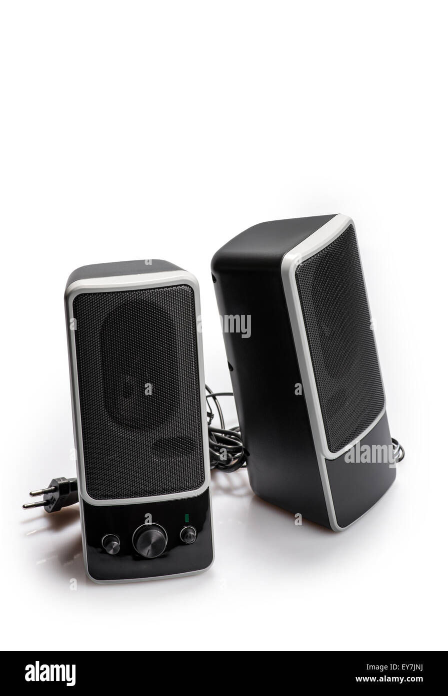 Audio system for mobile phones, computer and laptops with amplifier